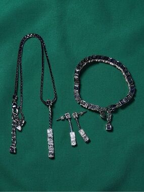 Rare retired Brighton Caberet Cube Y Bead jewelry set